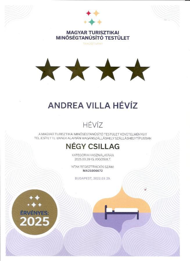 Andrea Villa Heviz II Balaton Exterior foto